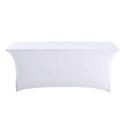 Funda de mantel para mesa plegable 180cm blanco