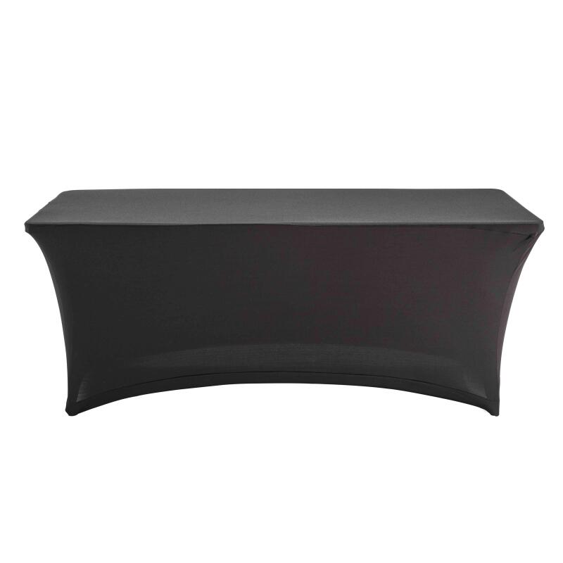 Funda de mantel para mesa plegable 180cm negro