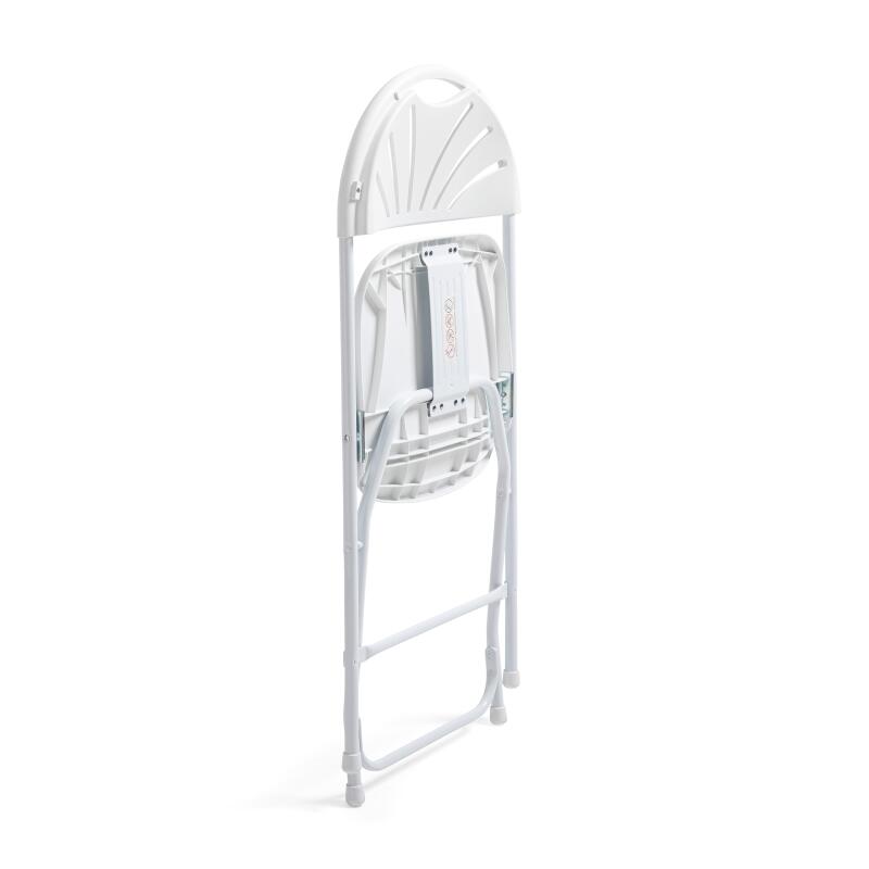 Silla plegable calada blanca de HDPE - Lote de 6