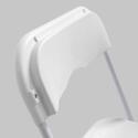 Silla plegable de recepción blanca HDPE - Lote de 10