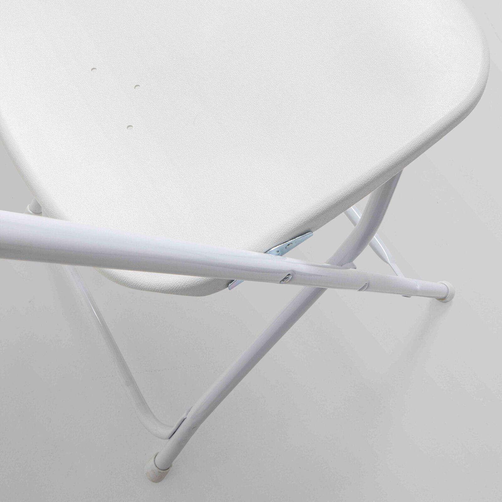 Silla plegable de recepción blanca HDPE - Lote de 10