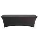 Funda de mantel para mesa plegable 244cm negro