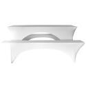 Funda de mantel para mesa plegable de madera de 8 plazas y bancos - 180 cm