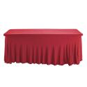 Funda mantel elastico para mesa 180cm rojo