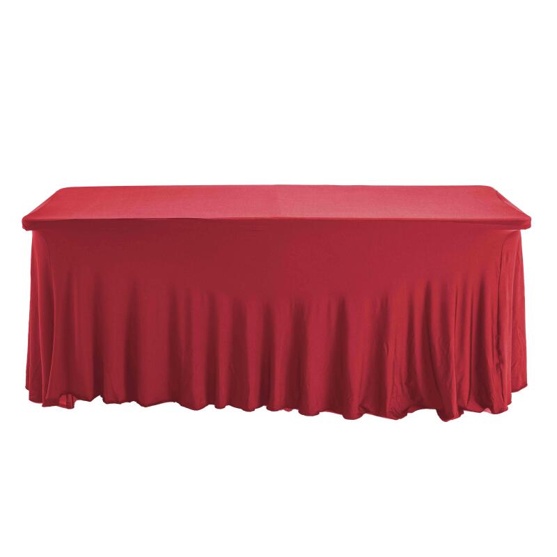 Funda mantel elastico para mesa 180cm rojo