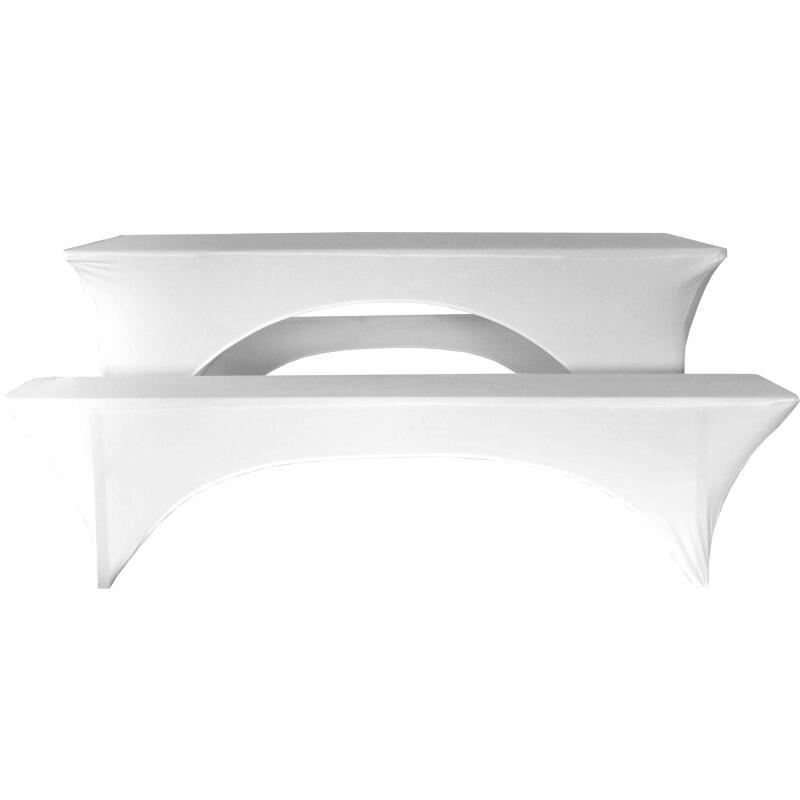 Funda mantel para mesa y bancos plegables de madera 220 cm