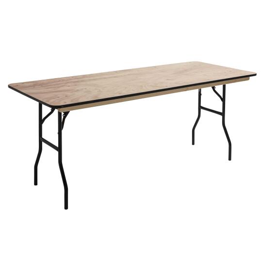 Mesa plegable madera 180cm 8 plazas