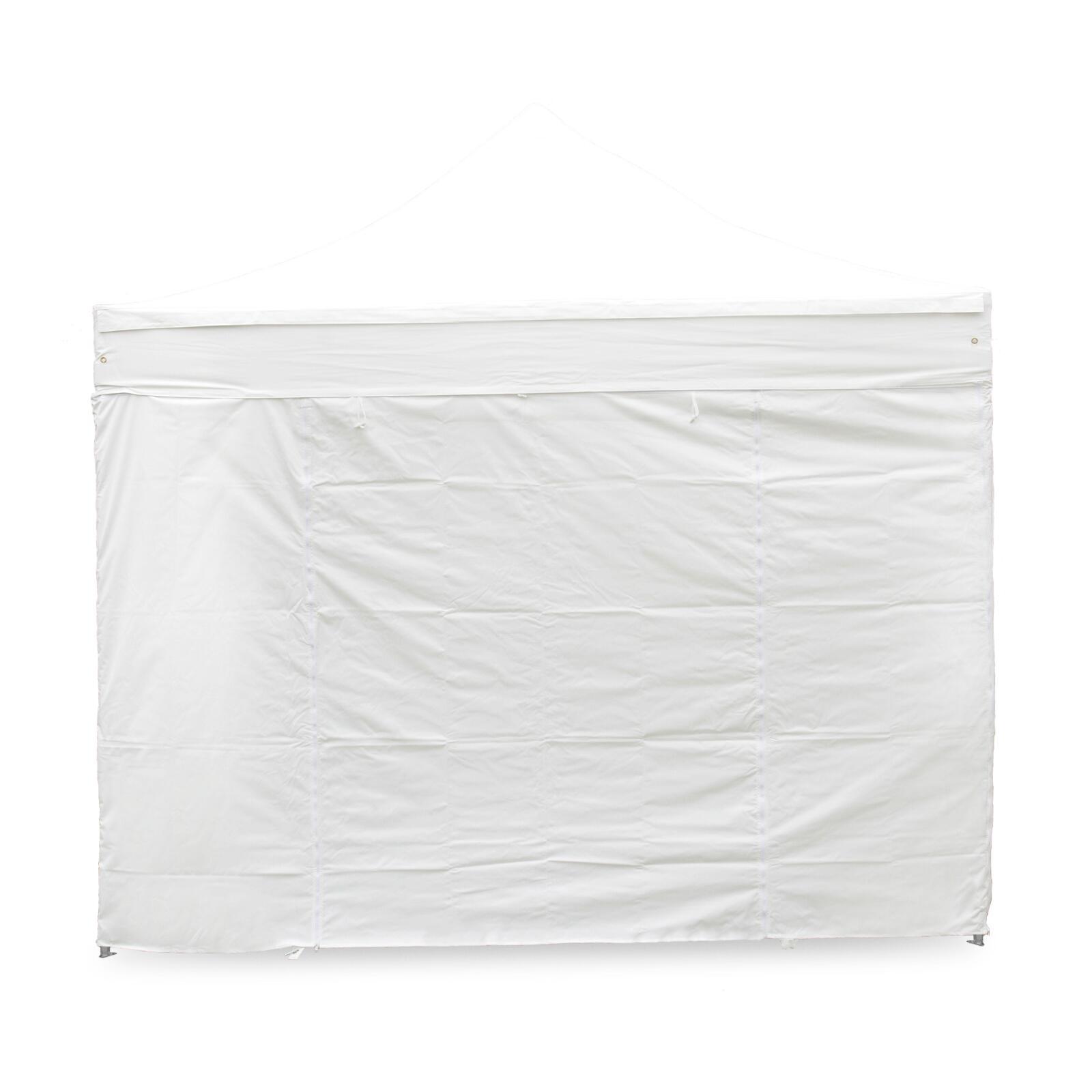 Puerta de pared blanca con cremallera 4,5m - 300g/m²