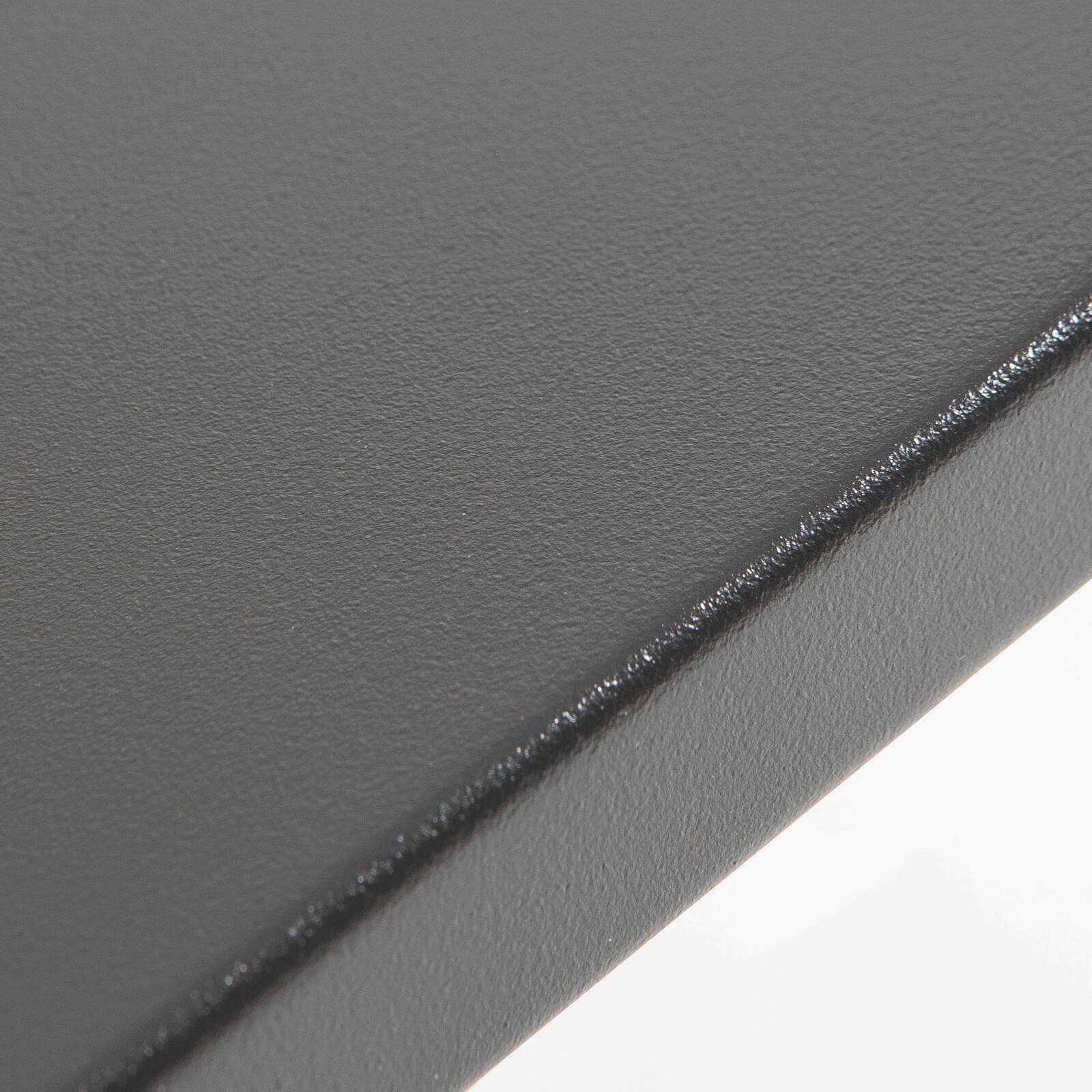 Mesa alta de jardín de metal negro mate 120 x 60 x 101 cm