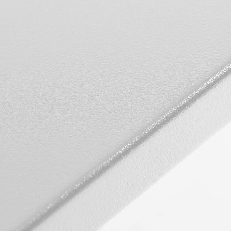 Mesa alta de jardín de metal negro mate 120 x 60 x 101 cm (2/4)