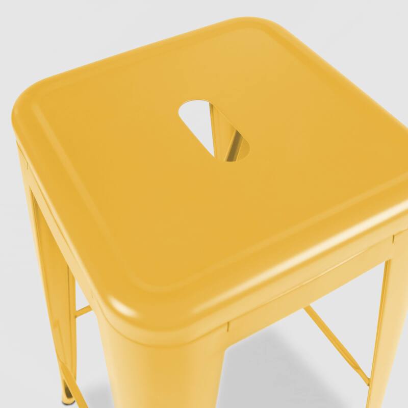 Taburete de jardín de metal mate (3/6)