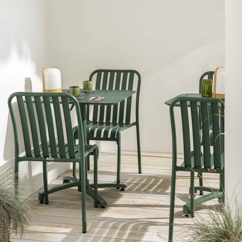 Mesa de terraza reclinable de aluminio 60x60 cm (3/7)