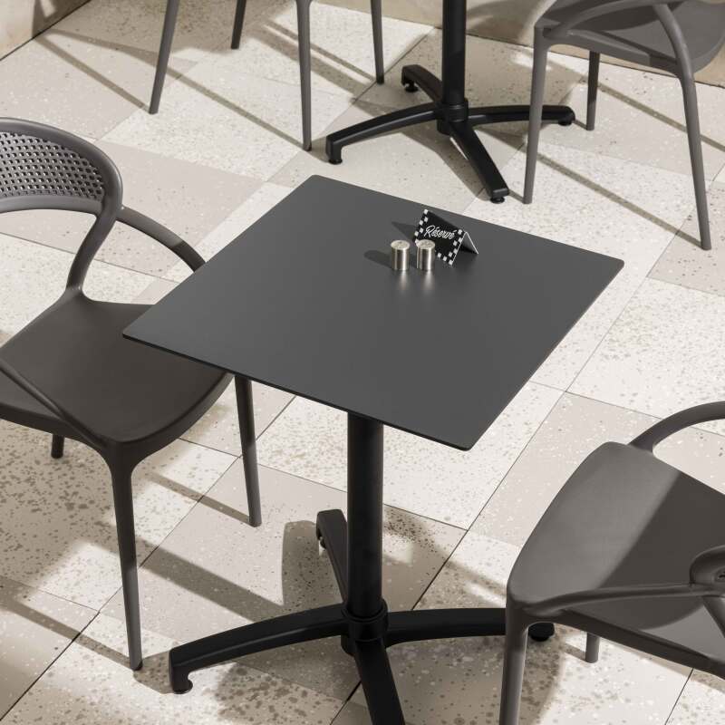 Tablero cuadrado de mesa de 60 x 60 cm en HPL