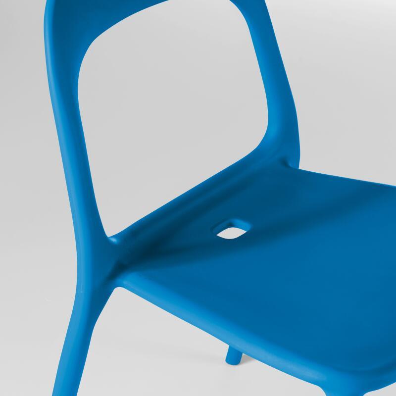 Silla de restaurante de polipropileno de diseño (7/9)