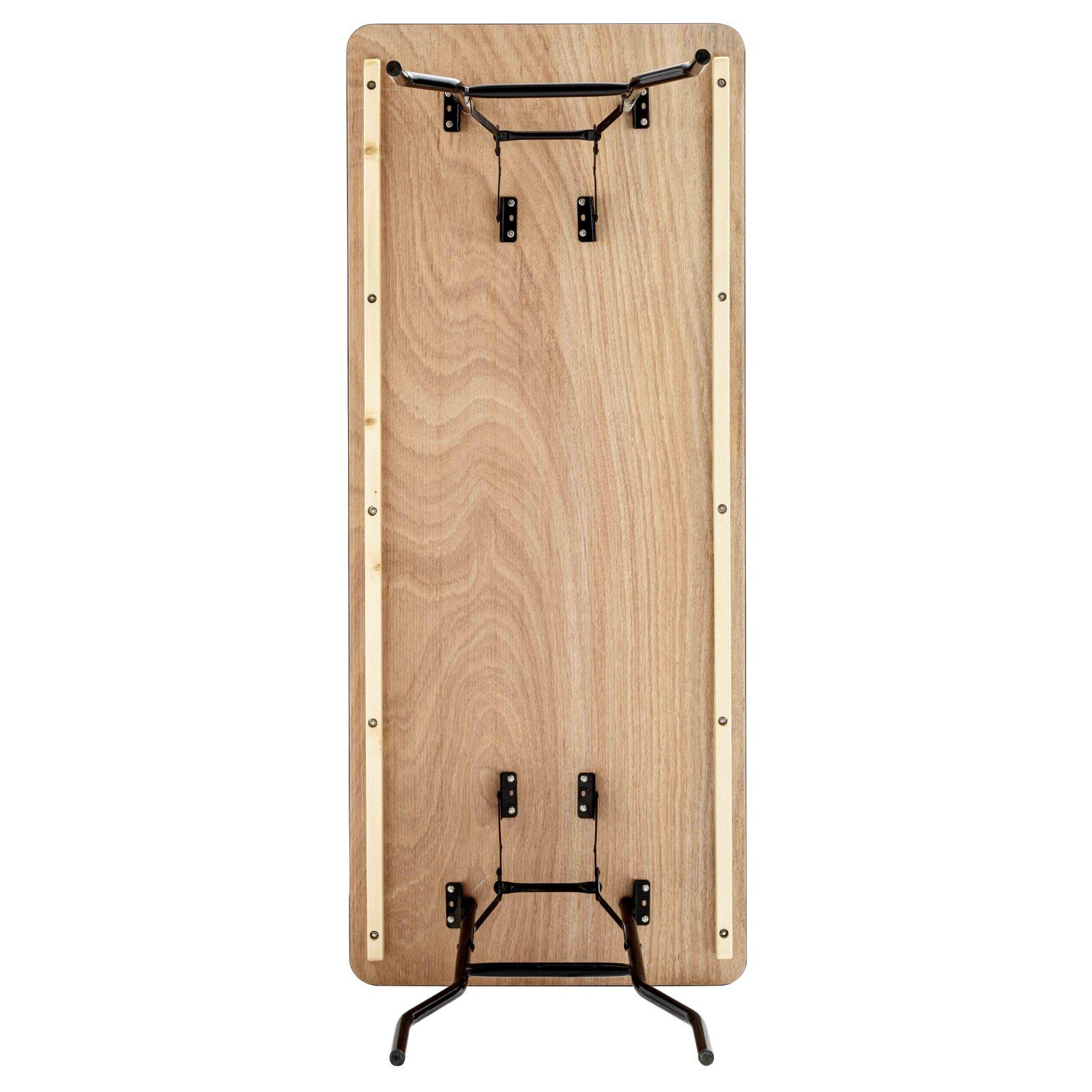 Mesa plegable madera 180 cm - Juego de 5