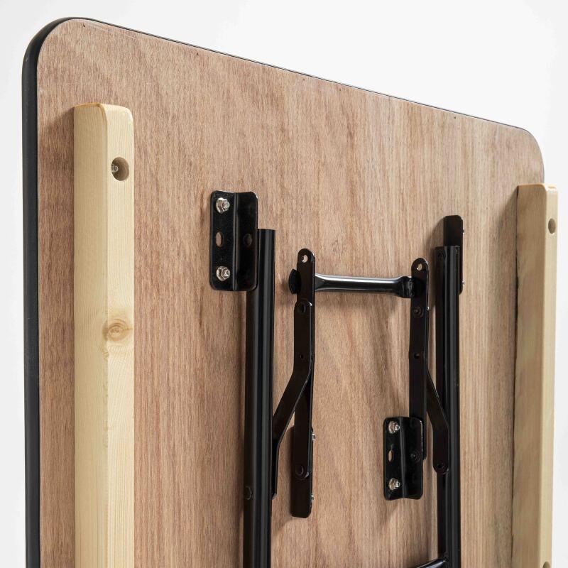 Mesa plegable madera 180 cm - Juego de 10