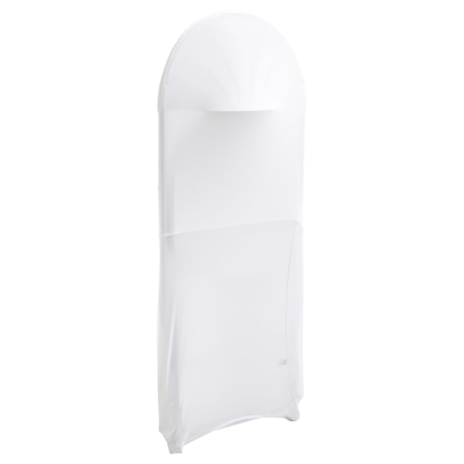 Silla plegable y funda de silla blanca