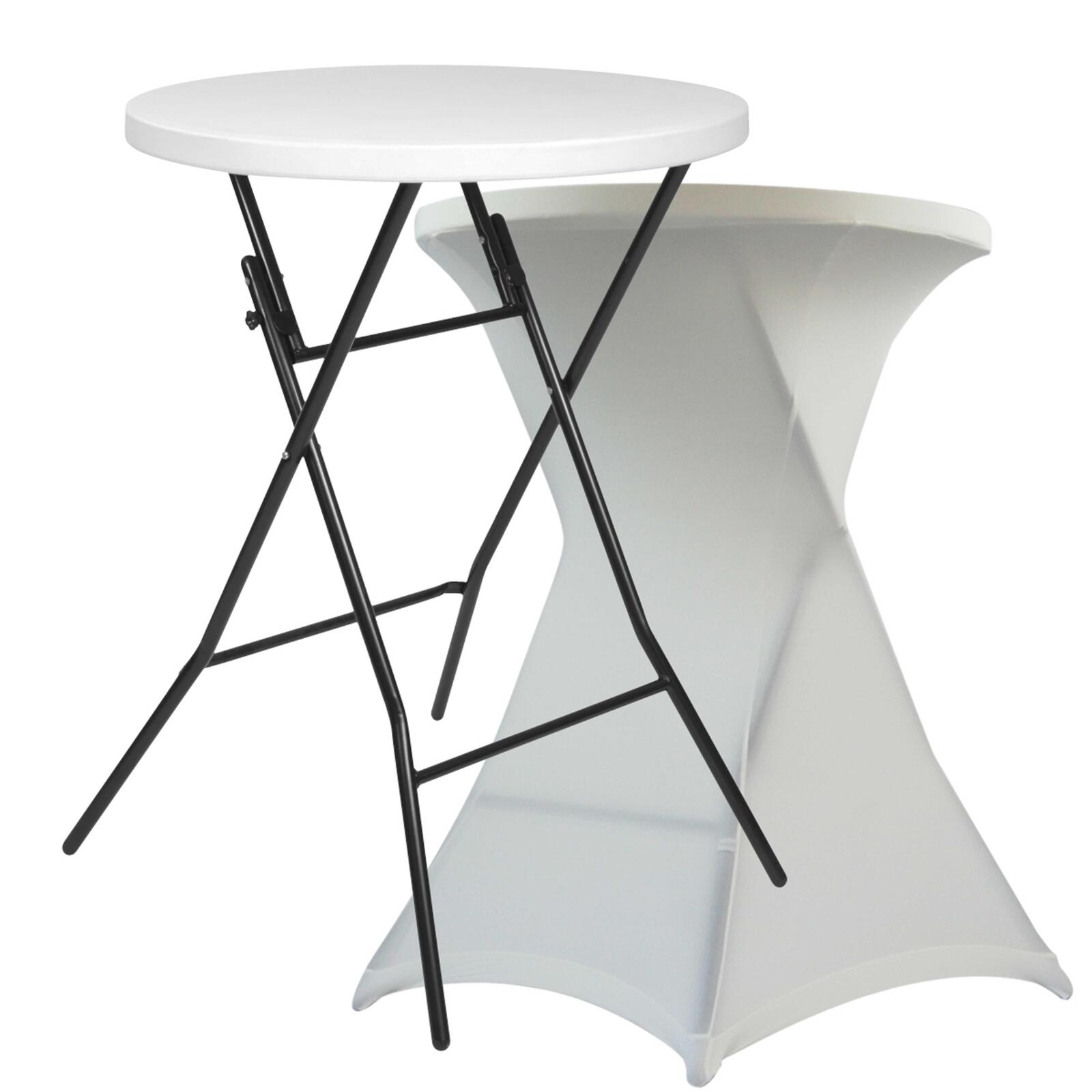 Mesa alta plegable y funda color crudo Mesa alta plegable y funda color crudo