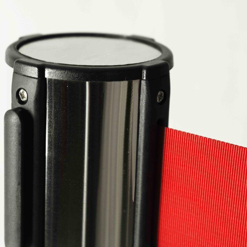 Postes guía de correa cromada