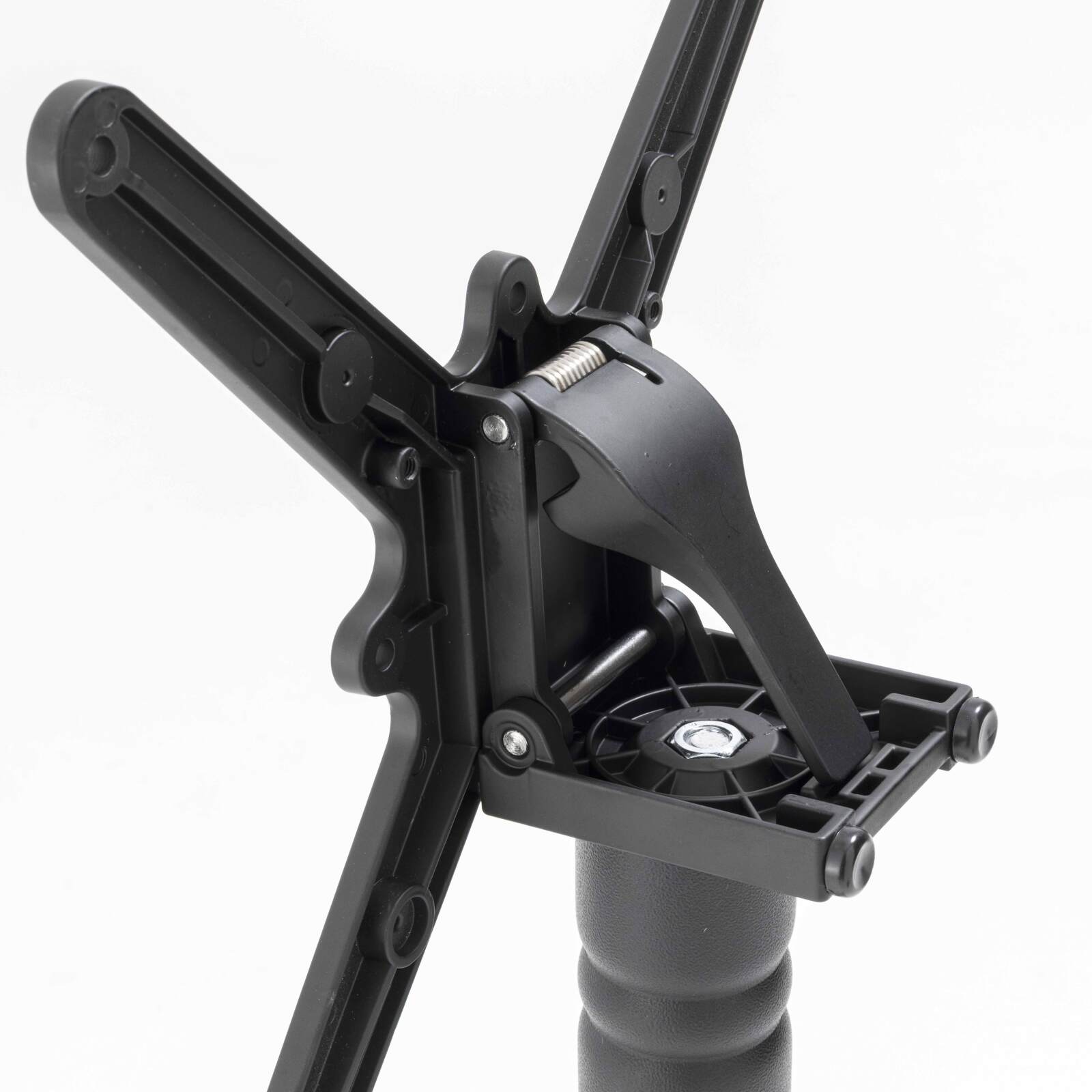 Mesa de terraza ⌀60 cm reclinable laminada y 2 sillas de aluminio estilo bistro 