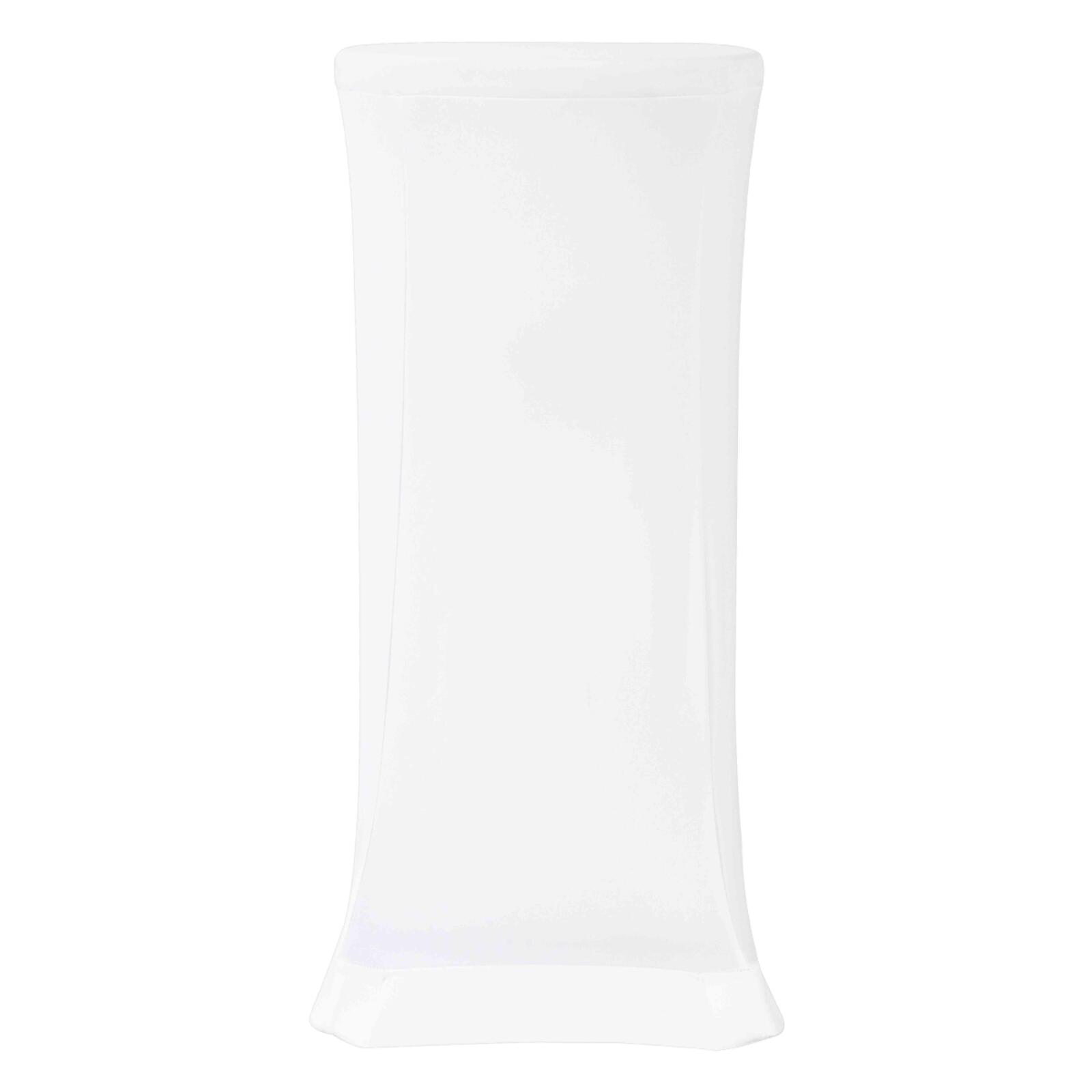 Funda blanca para taburete alto plegable