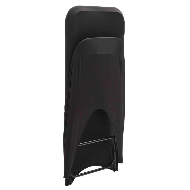 Funda para silla plegable negra con apertura