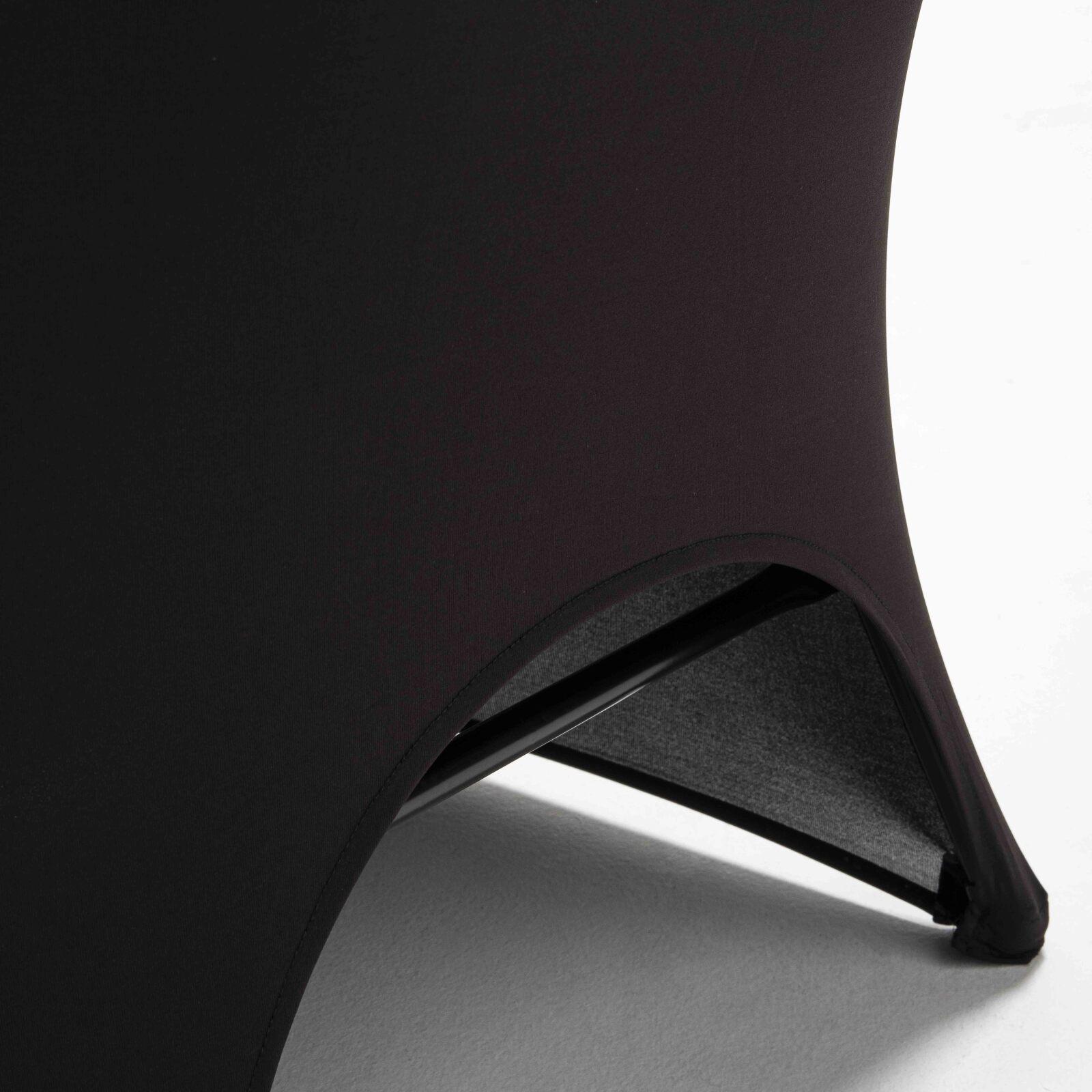 Funda para silla plegable negra con apertura Funda para silla plegable negra con apertura