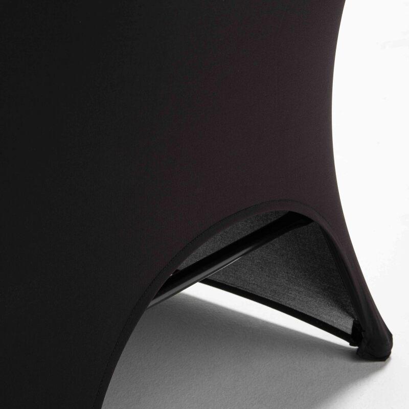 Funda para silla plegable negra con apertura