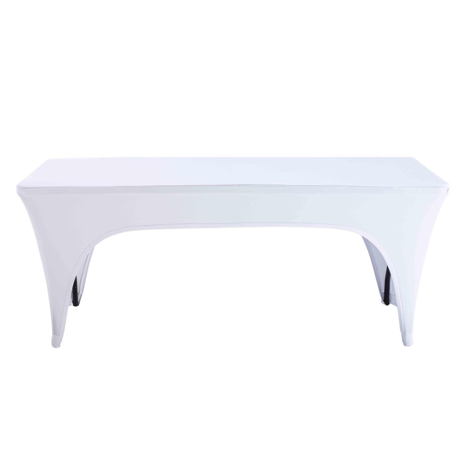 Funda mantel con abertura para mesa plegable 180cm blanco Funda mantel con abertura para mesa plegable 180cm blanco