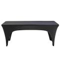 Funda de mantel con apertura para mesa plegable 180cm negro
