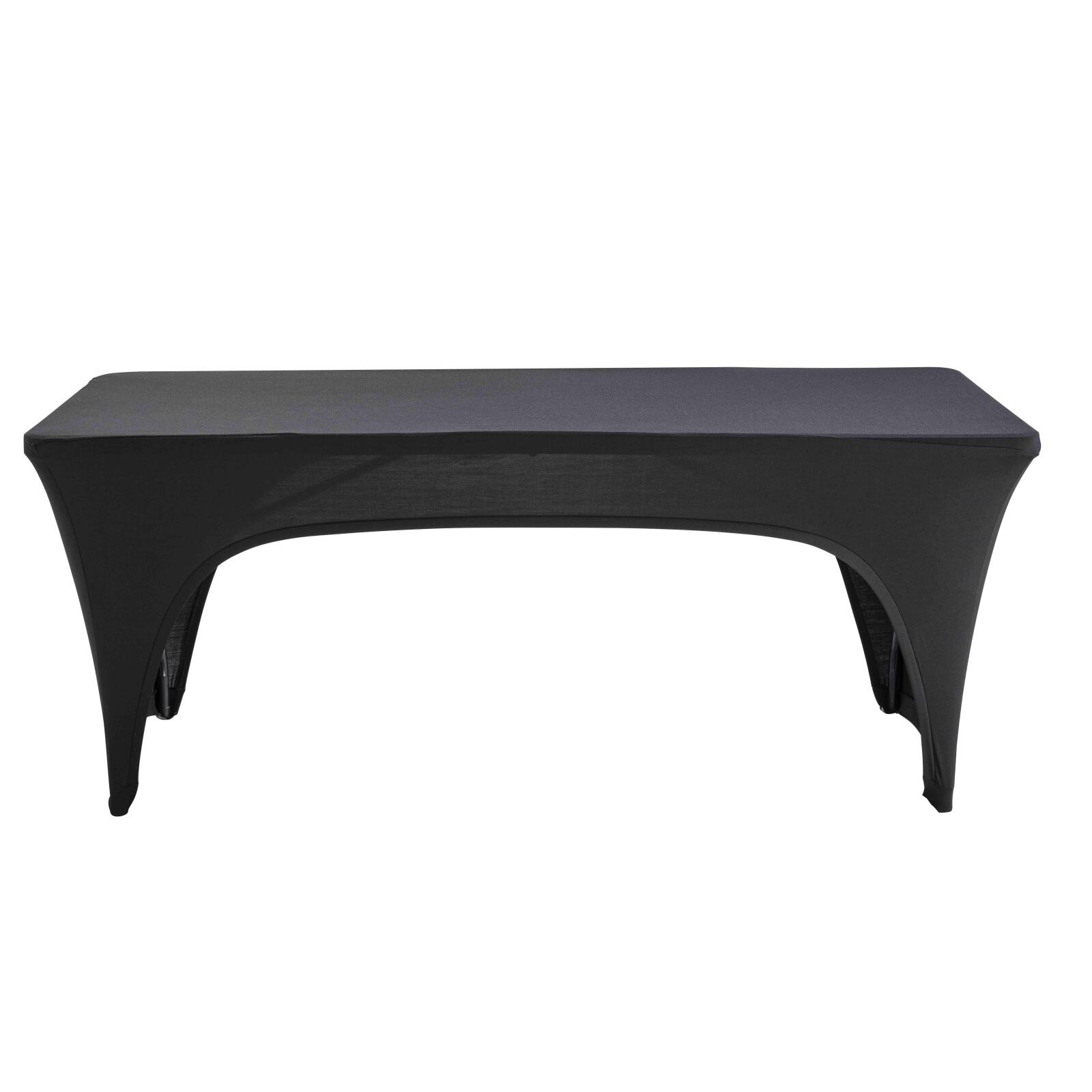 Funda de mantel con apertura para mesa plegable 180cm negro Funda de mantel con apertura para mesa plegable 180cm negro