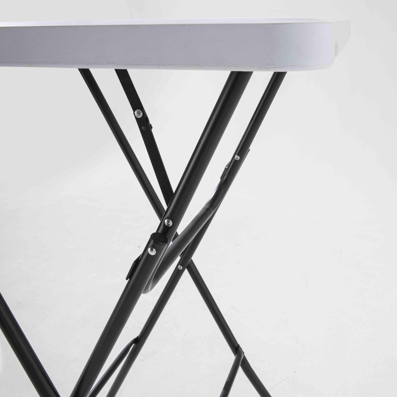 Mesa alta plegable cuadrada