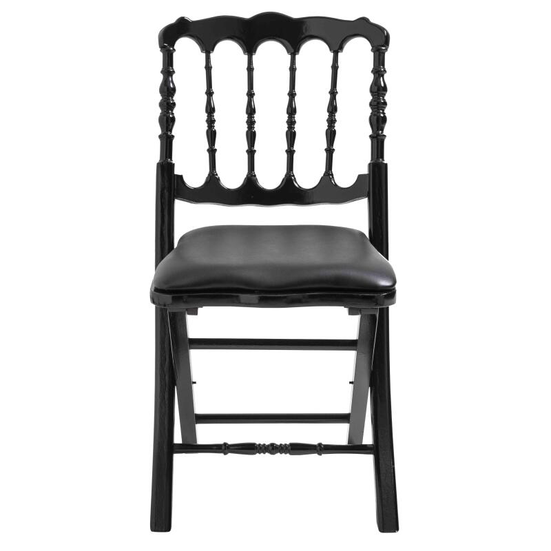 Sillas plegables de madera negras - Juego de 2