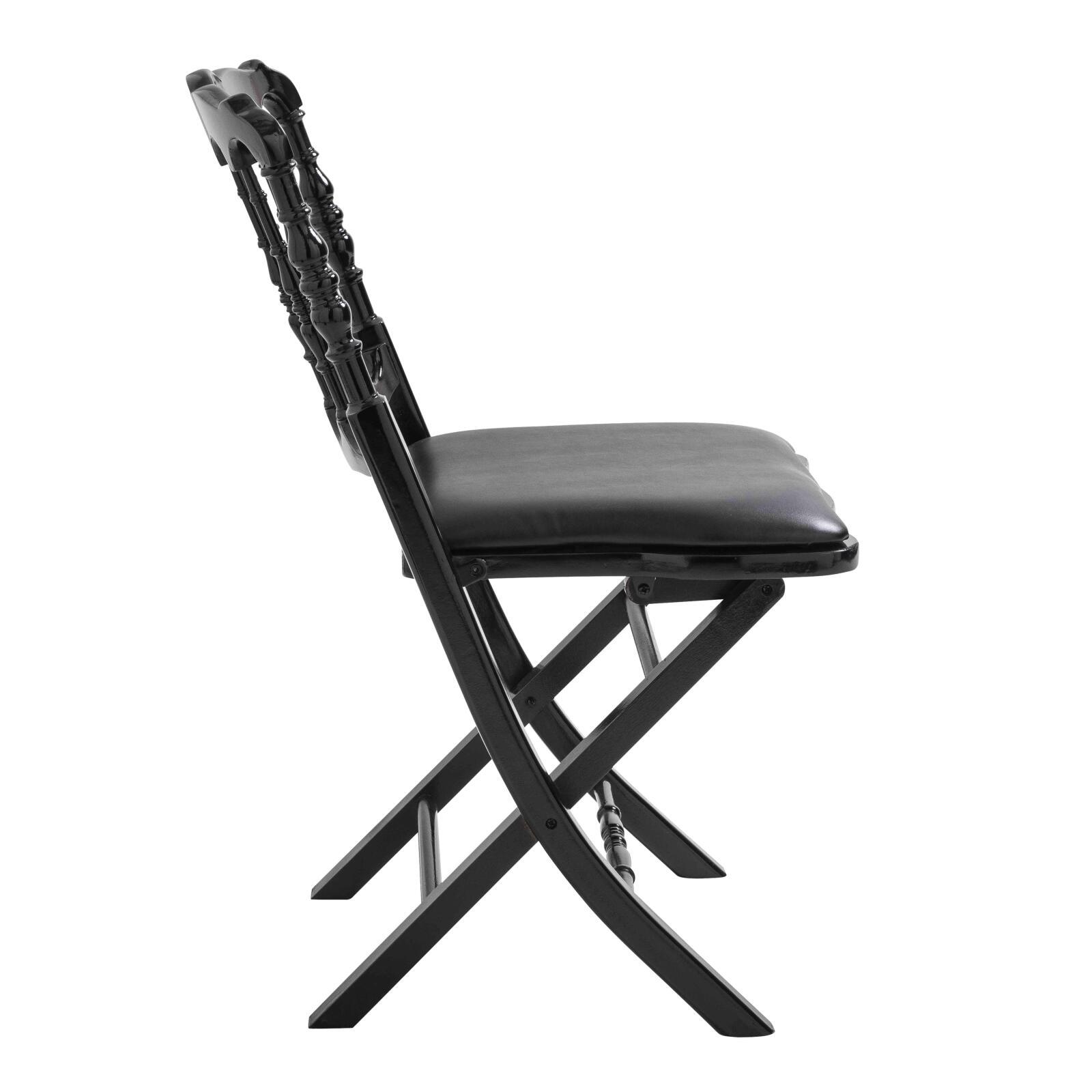 Sillas plegables de madera negras - Juego de 2