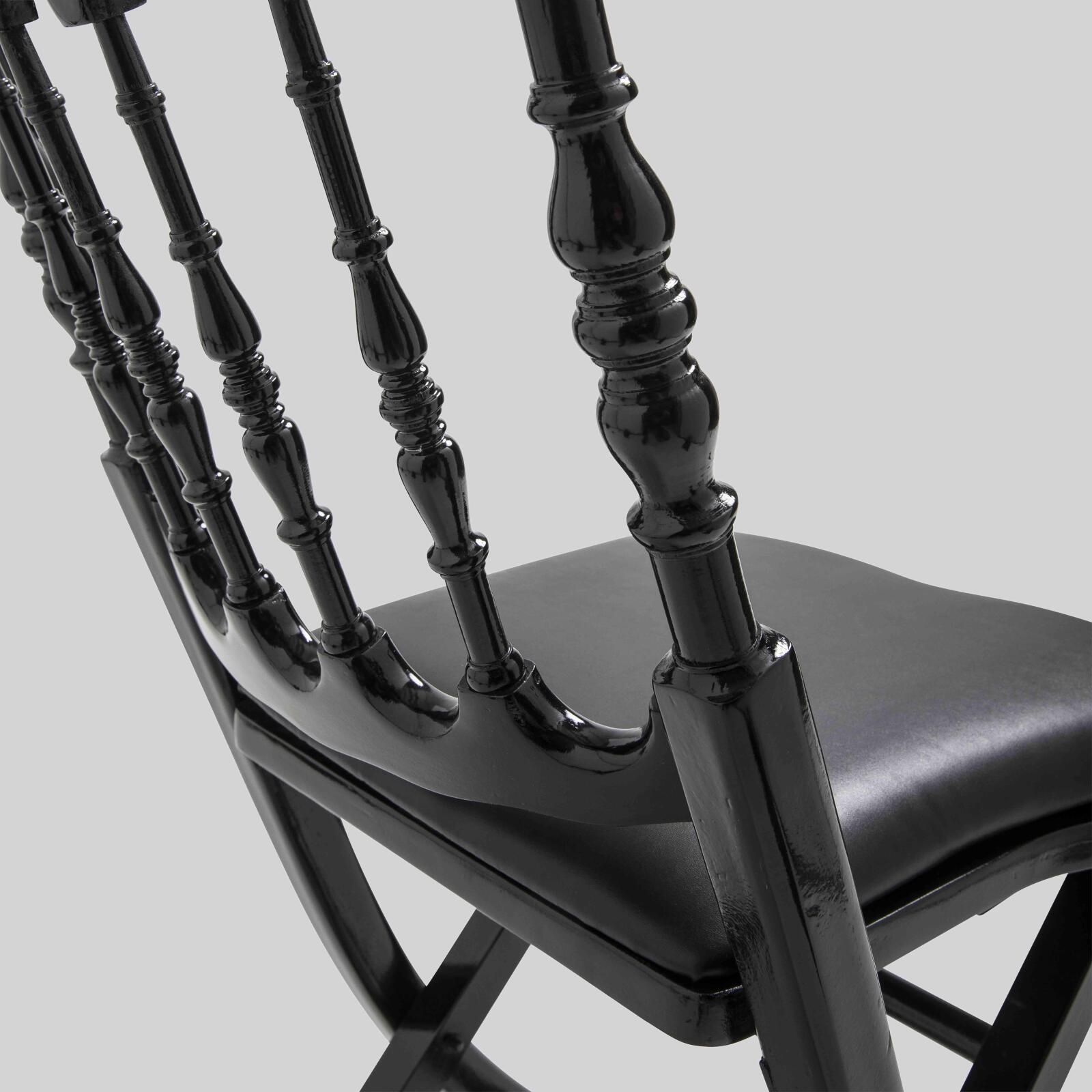 Sillas plegables de madera negras - Juego de 2