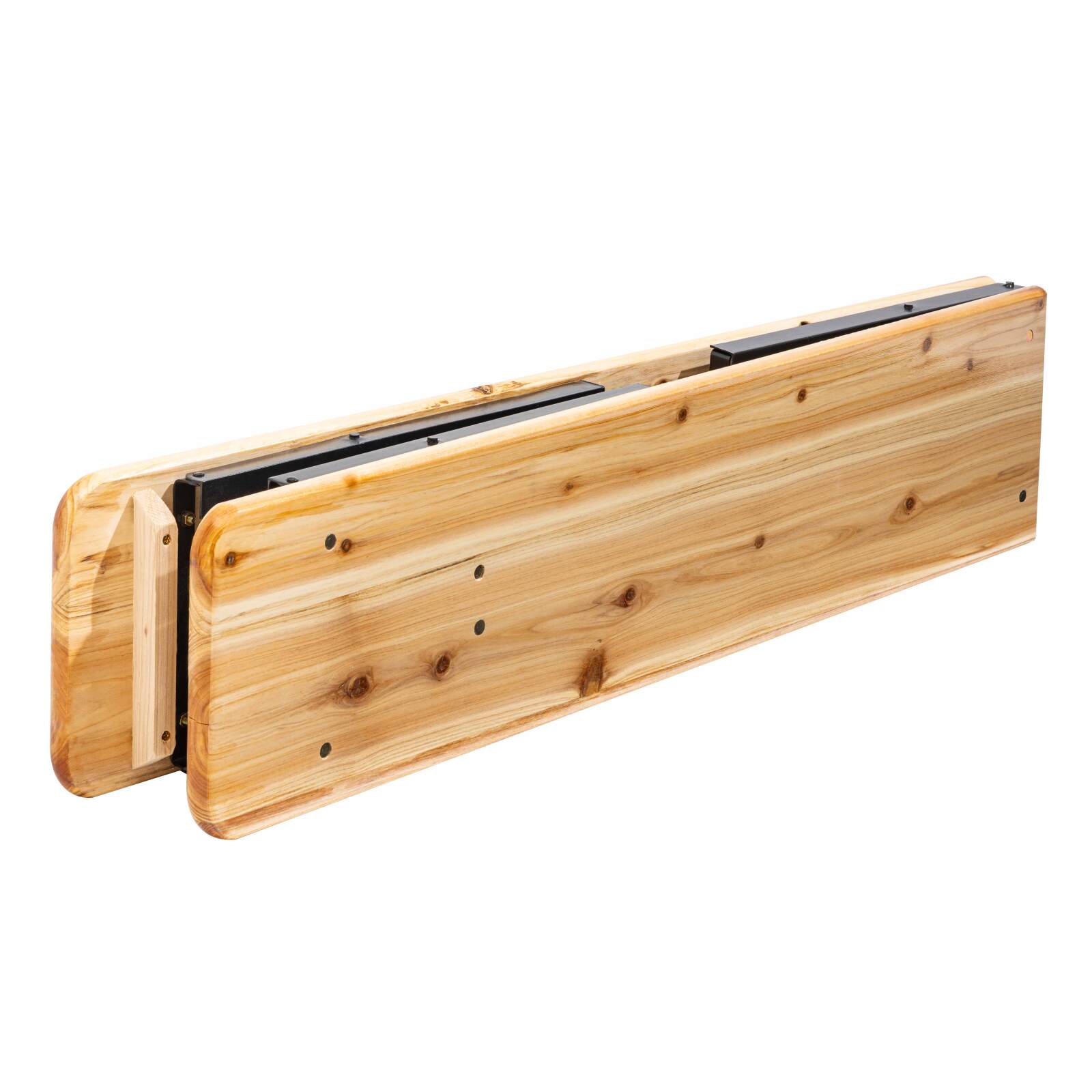 2 bancos de brasserie de madera plegables 218cm