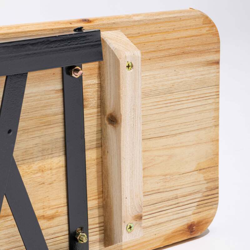 2 bancos de brasserie plegables de madera - 180 cm