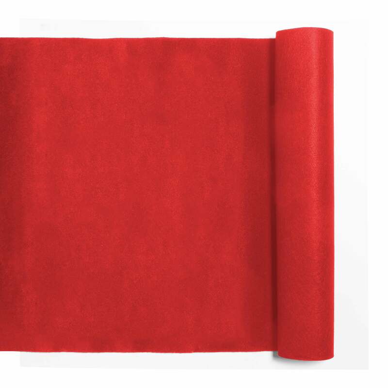 Rollo de alfombra 1x5 m 250 g/m2 - Rojo