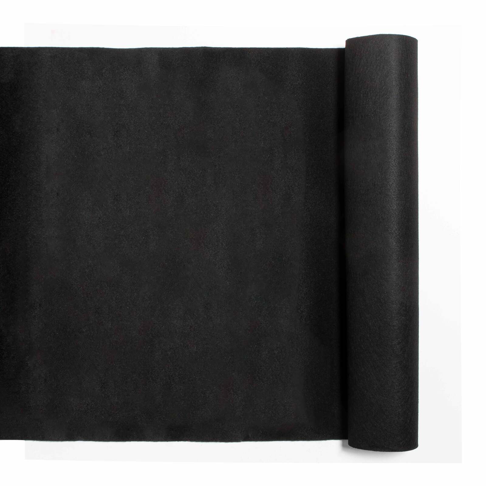 Rollo de alfombra 1x5 m 250 g/m2 - Negro