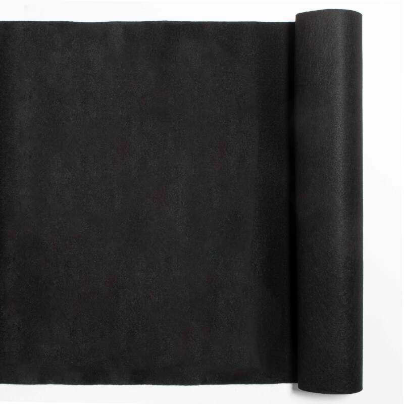 Rollo de alfombra 2x5m 250 g/m2 - Negro