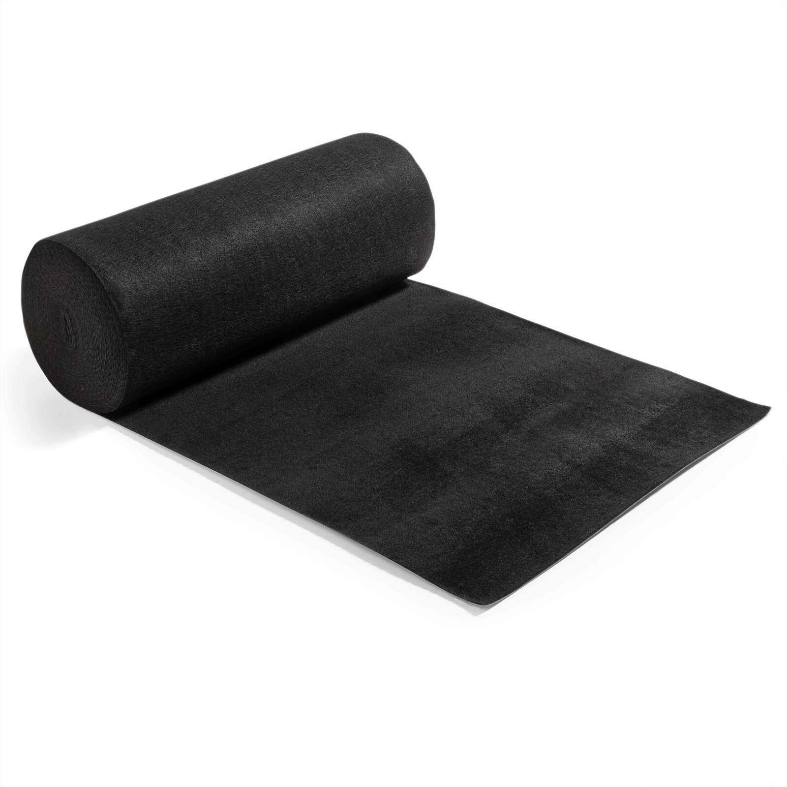Rollo de alfombra 2x25 m 250 g/m2 - Negro Rollo de alfombra 2x25 m 250 g/m2 - Negro