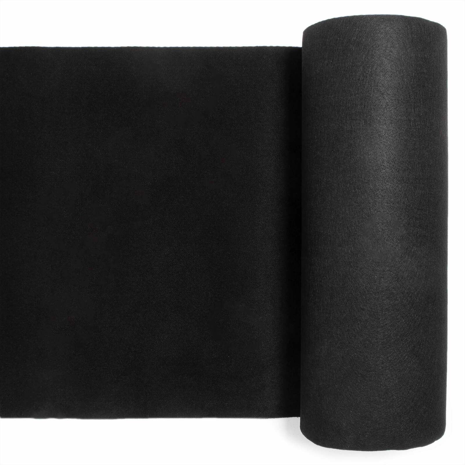 Rollo de alfombra 2x25 m 250 g/m2 - Negro Rollo de alfombra 2x25 m 250 g/m2 - Negro