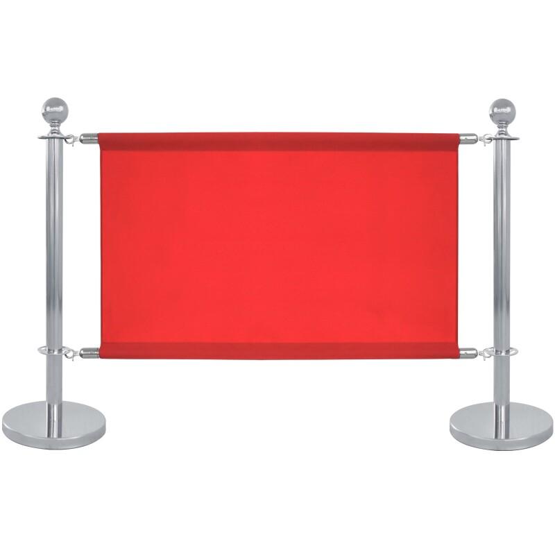 2 postes divisores de terraza cromados