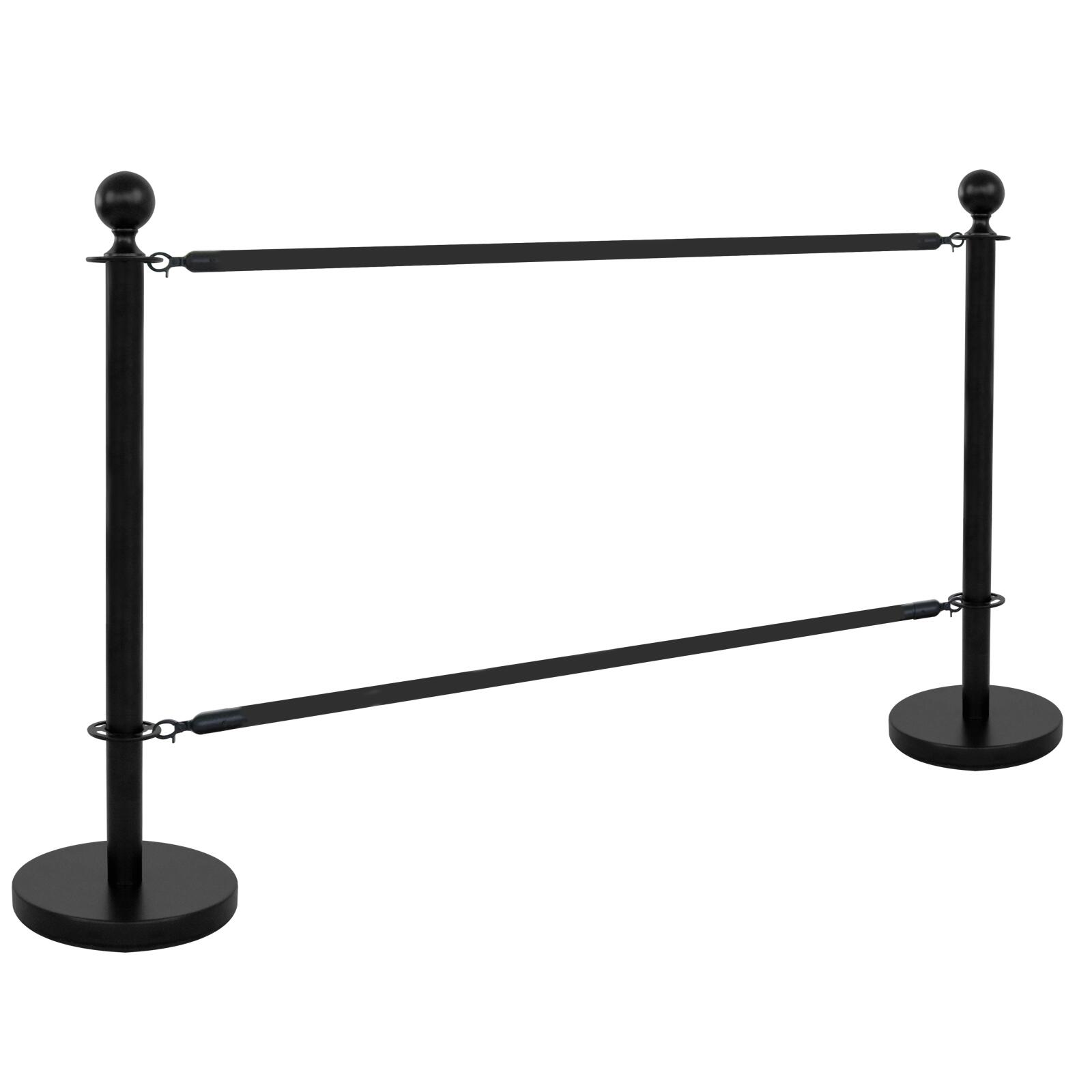 2 postes divisores de terraza negros 2 postes divisores de terraza negros