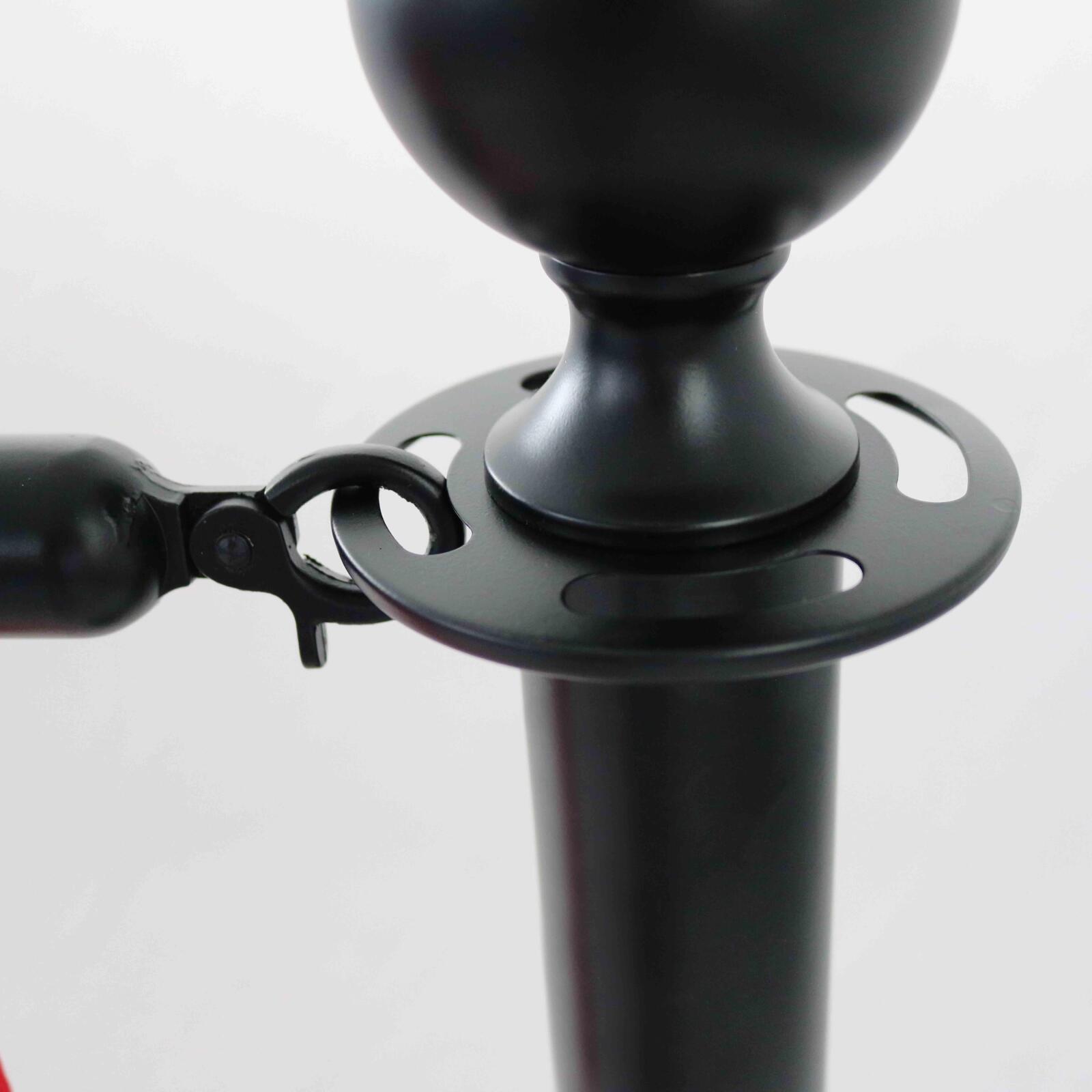 2 postes divisores de terraza negros 2 postes divisores de terraza negros