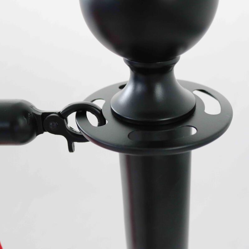 2 postes divisores de terraza negros