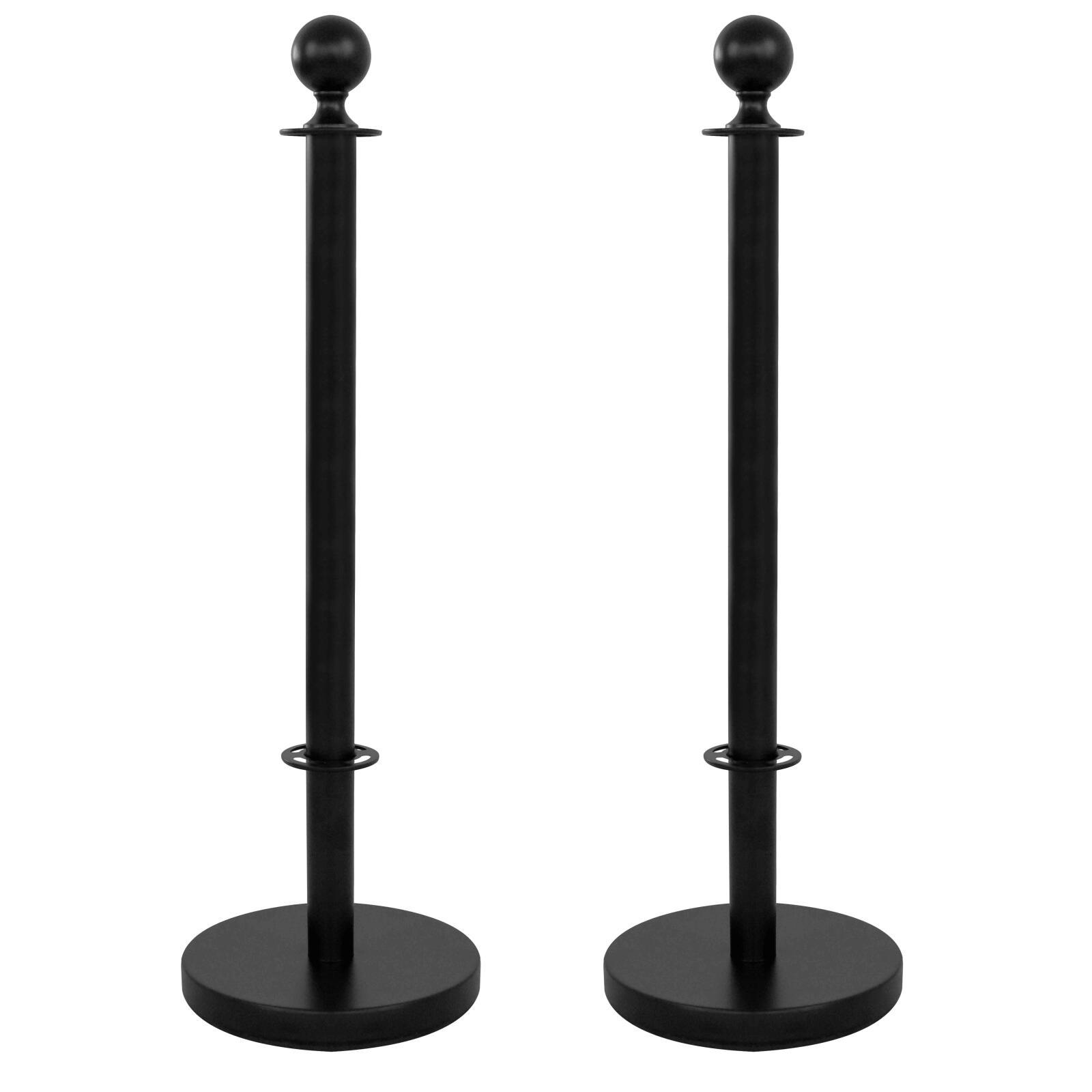 2 postes divisores de terraza negros 2 postes divisores de terraza negros