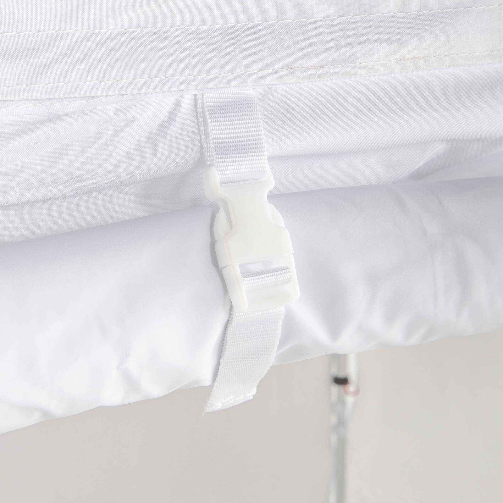 Puerta mural blanca con cremallera 3m 480g/m² - M2