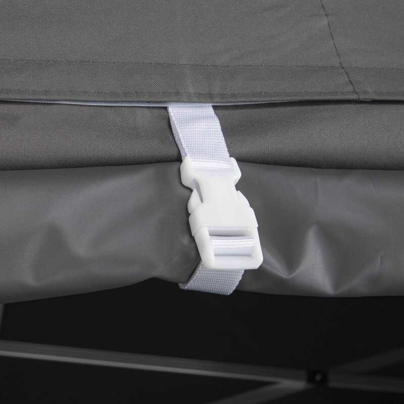 Puerta mural gris con cremallera 3m 480g/m² - M2