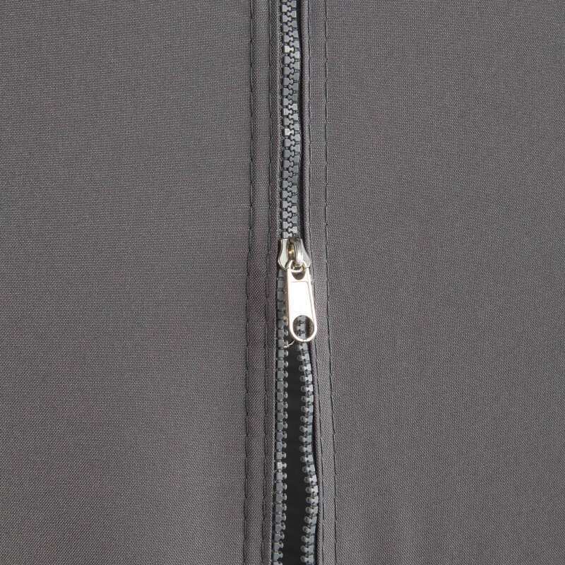 Puerta mural gris con cremallera 3m 480g/m² - M2